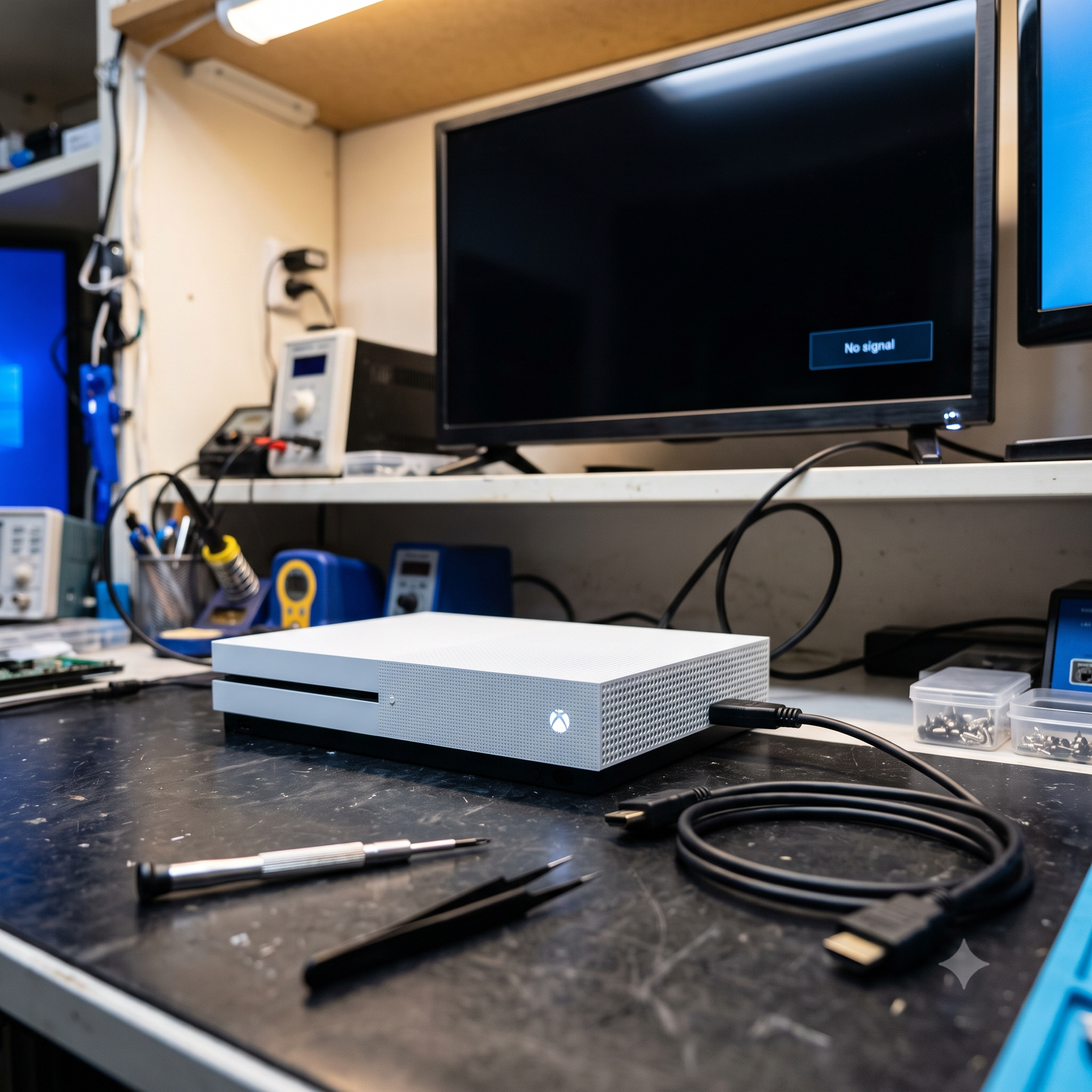 Xbox One S conectada a un televisor sin imagen