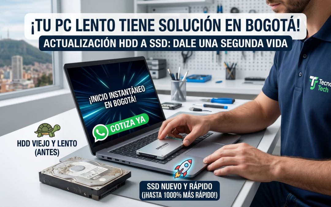 ¡No botes tu PC lento! Cuánto cuesta cambiar tu disco duro por un SSD en Bogotá