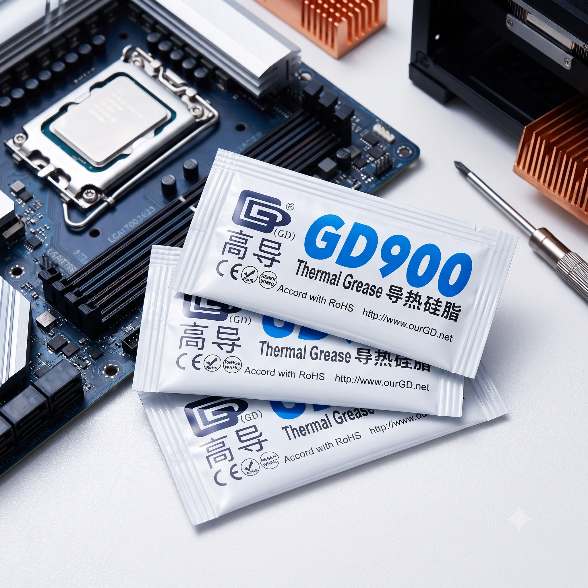 Pasta Térmica GD900 de Alto Rendimiento para PC y Consolas (Sobre) 1 Pasta Térmica GD900 de Alto Rendimiento